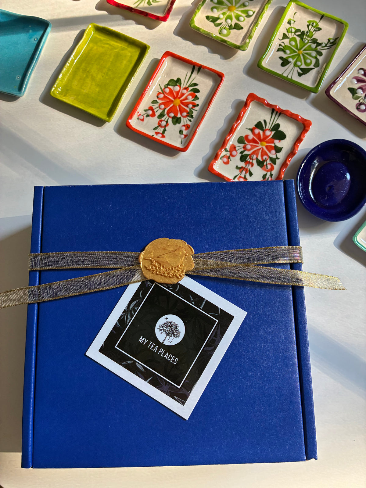 Anniversary Blue Jay Tea Box 2026 + Tea Coaster (New)